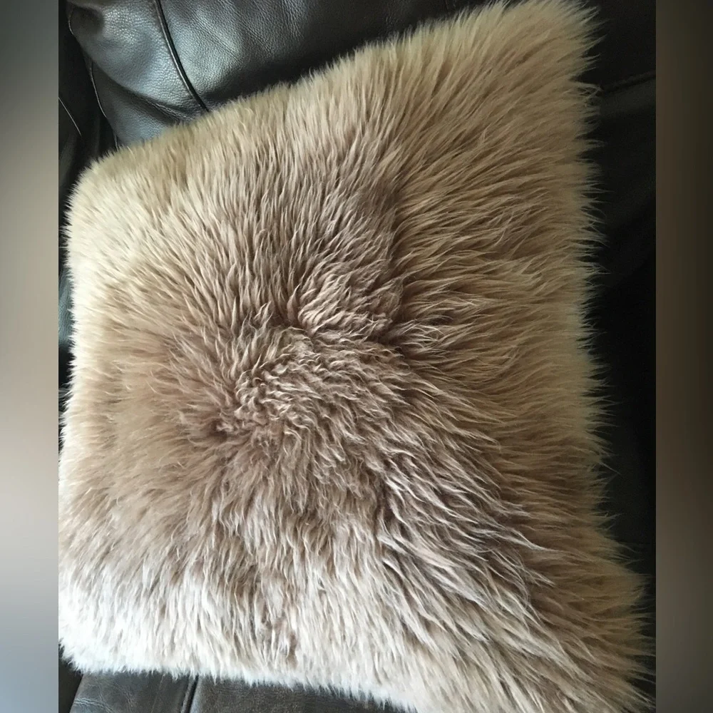 88. Sheepskin Decorative Pillow